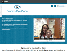 Tablet Screenshot of marinoeyecare.com